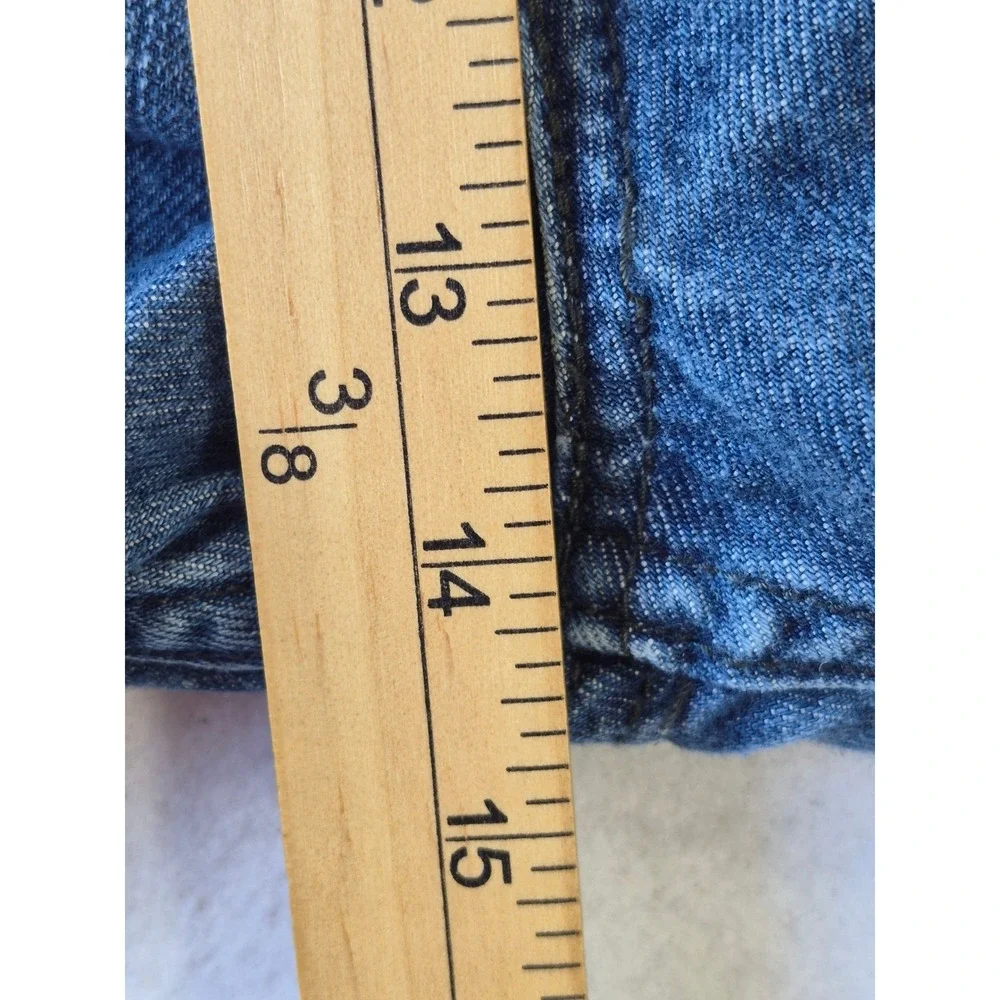 Levis Mens Denim Jean Shorts Medium Wash Blue 5 Pocket Casual Size 42